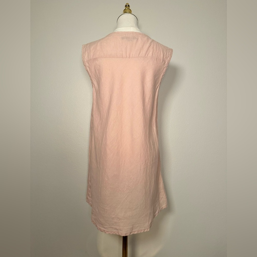 FLAX 100% Linen Pink Lightweight sleeveless Top Women's Sz S - Picture 5 of 6